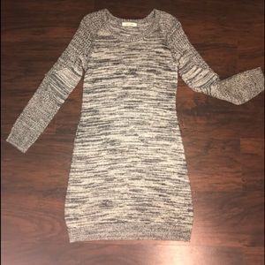 Pink Rose Sweater Dress